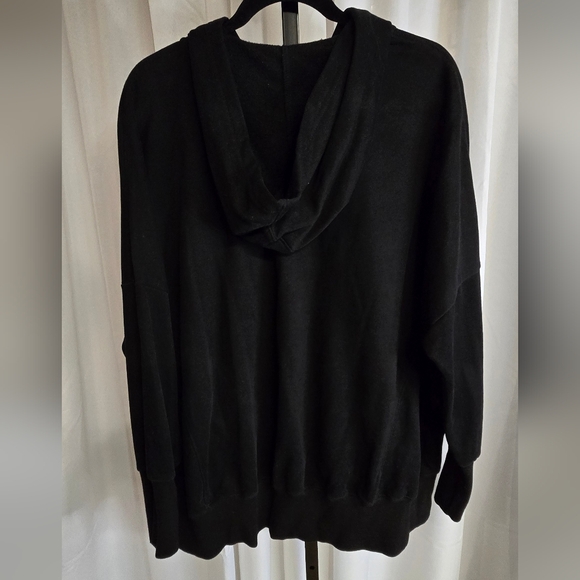 Women's Black Hooded Sweatshirt Oversized XL Unknown Label From‎ Online Bouquet - Picture 4 of 10
